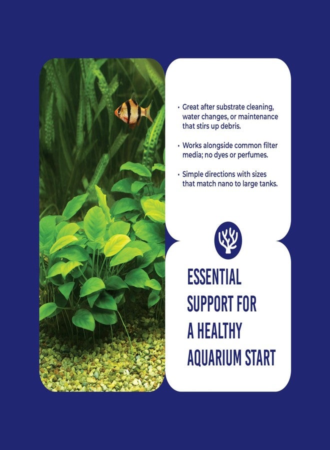 دي آر تيم أكواتيكز مُنقّي المياه الطبيعي DrTim's Aquatics Freshwater Clear-UP - لأحواض الأسماك، وأحواض السمك، وفلترة المياه، ومعالجتها - حل صديق للبيئة لتنقية المياه - يزيل المواد العضوية الضارة - 32 أونصة، عديم اللون - Image 3